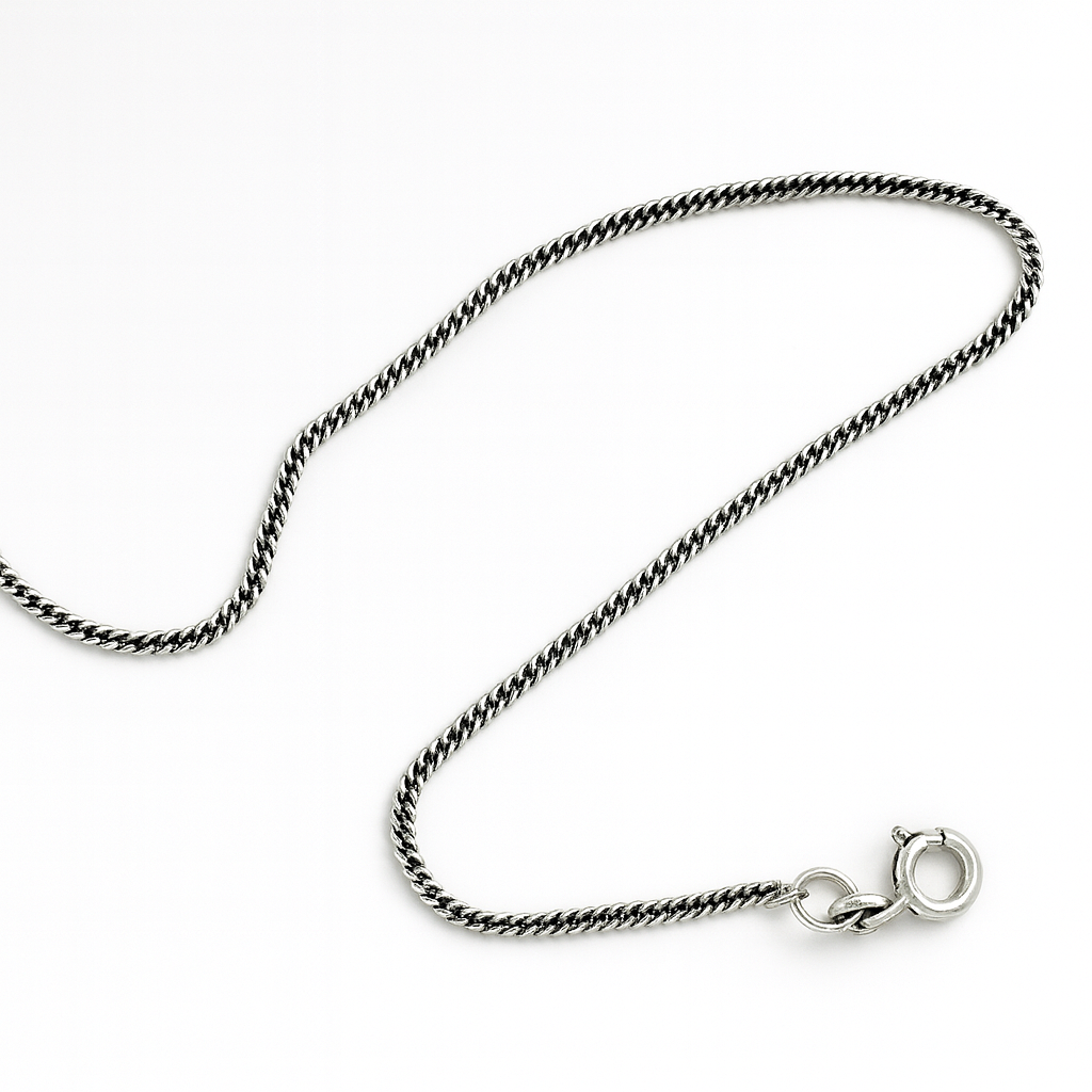 925 Sterling Silver Sleek Minimal Cuban Chain