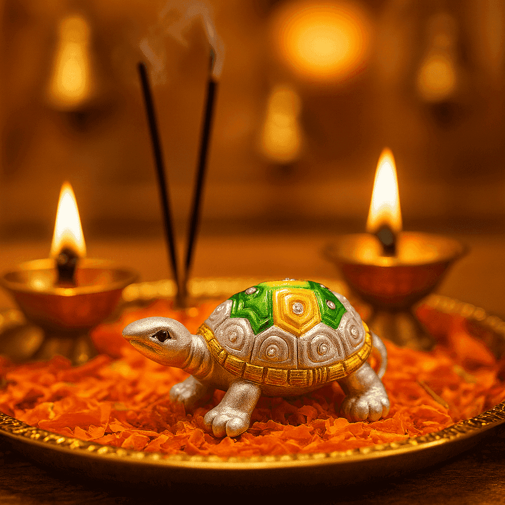 999 Fine Silver Tortoise | Lucky Vastu Home Décor Showpiece for Prosperity - Celestora - India - Classic - home - Home Decor