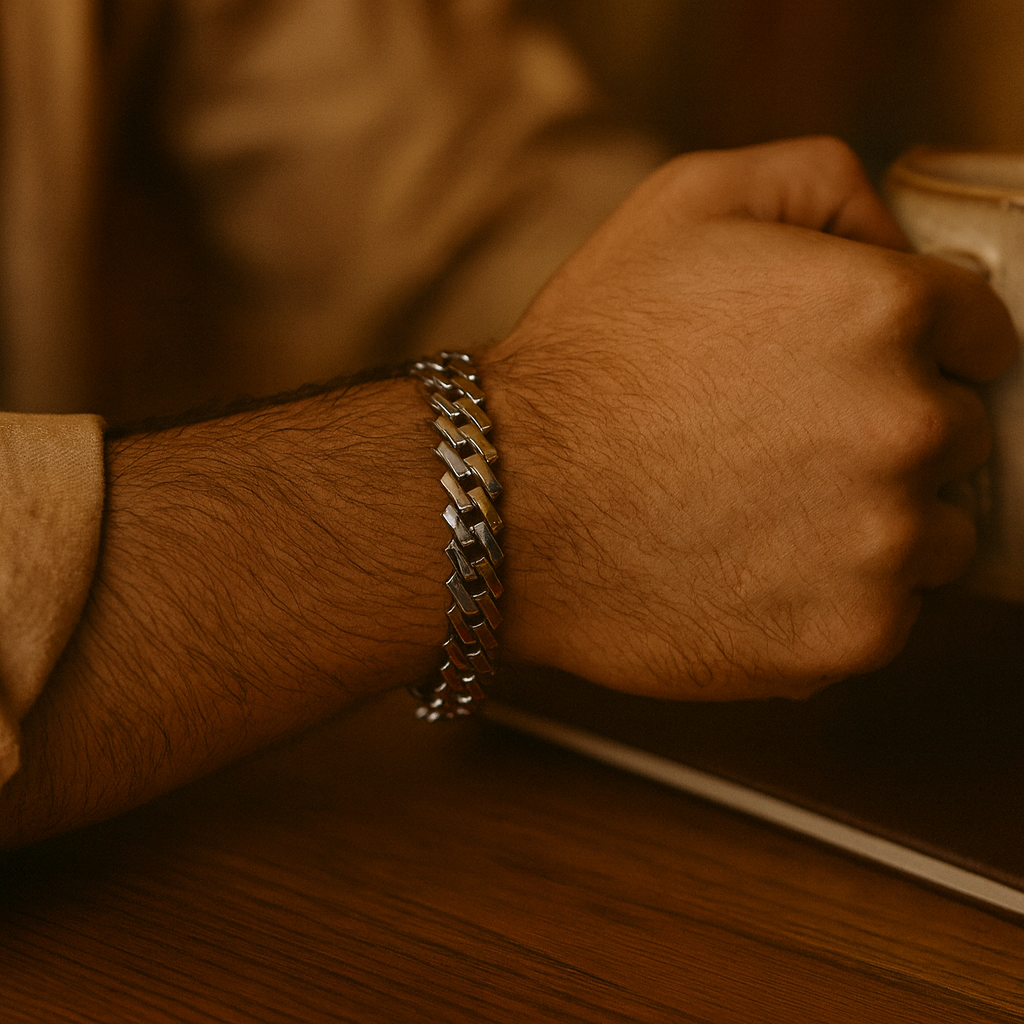 925 Sterling Silver Modern Curb Bracelet