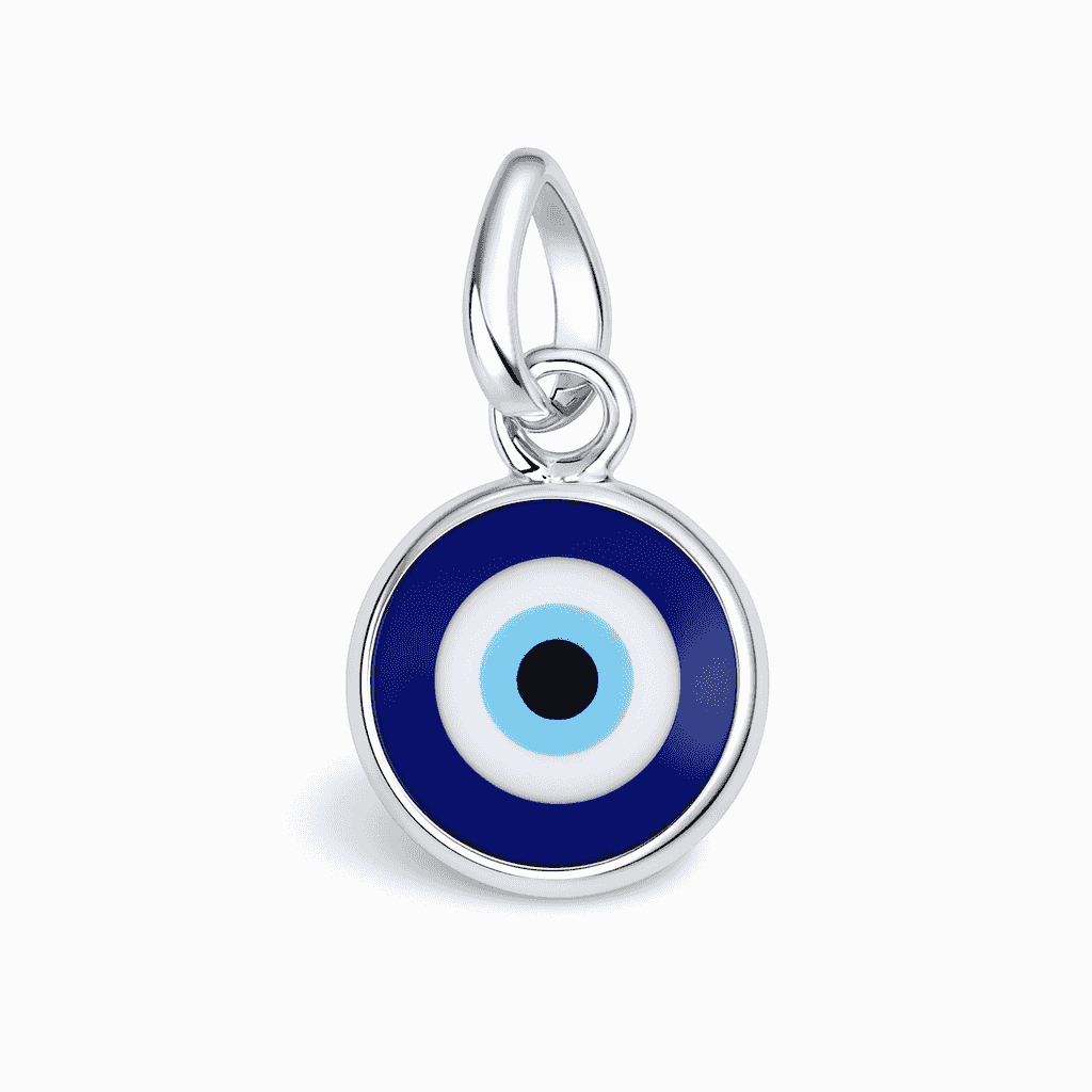 925 Sterling Silver Evil Eye Pendant with Chain - Celestora - India - - - Pendants for Men, Boys, Gift for Men, Brother, Boyfriend, Husband