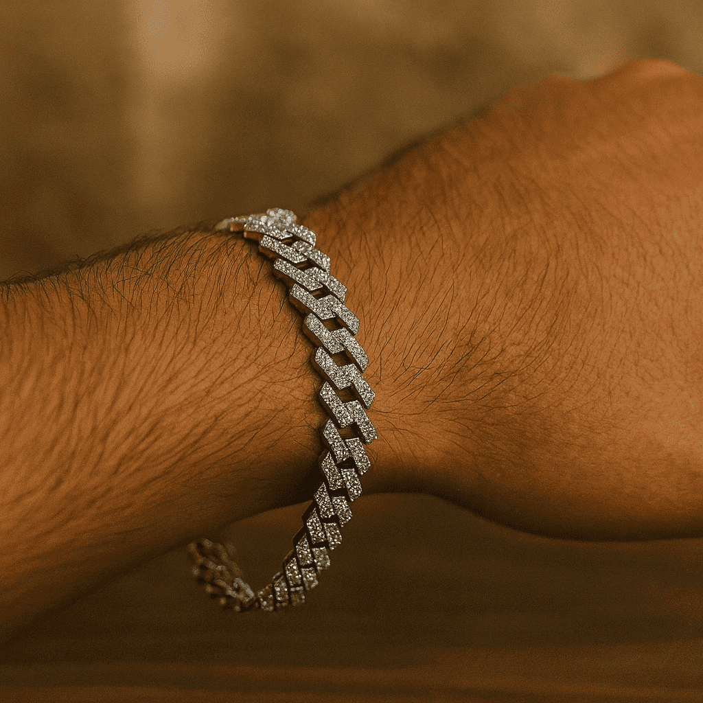 925 Sterling Silver Royal Ice Bracelet - Celestora - India - - - Bracelet for Men, Boys, Gift for Men, Brother, Boyfriend, Husband