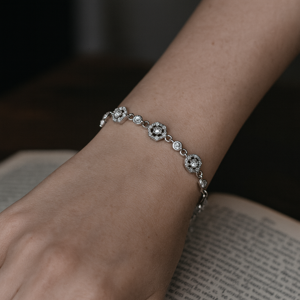 925 Sterling Silver Cute Fairy-Drop Bracelet