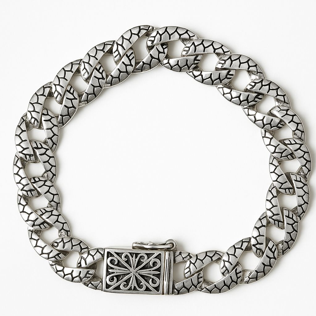 The  925 Sterling Silver Cuban Bracelet