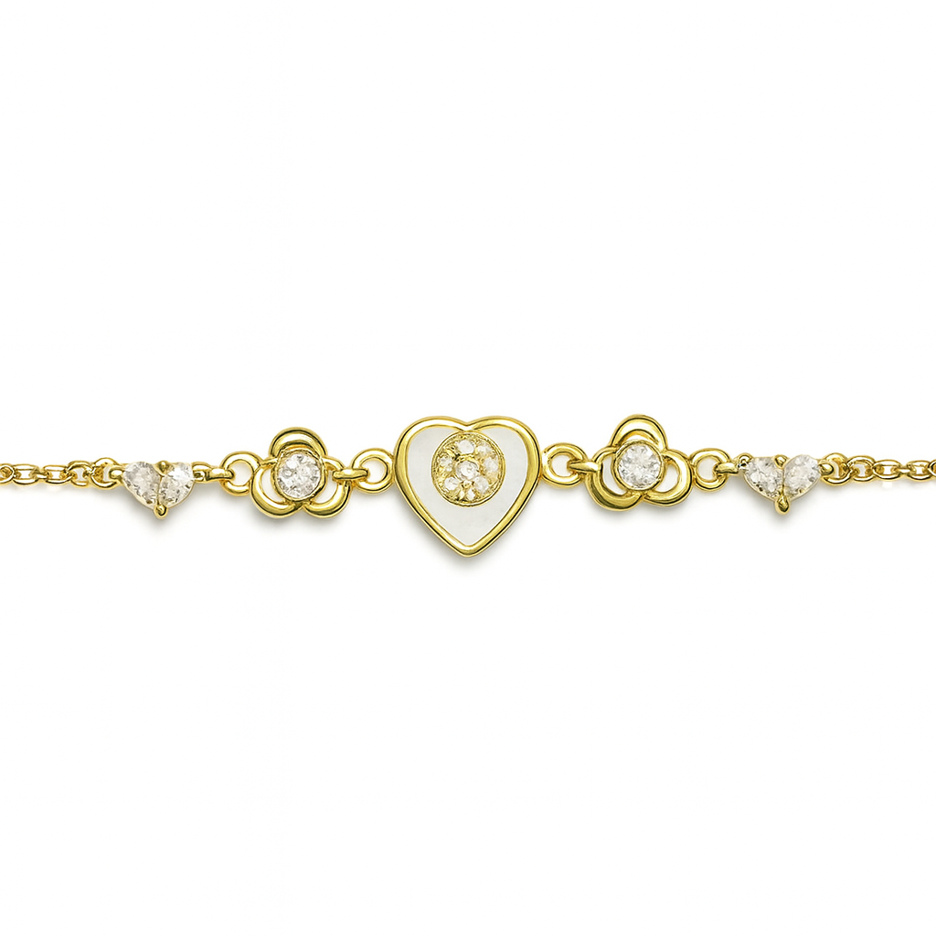 925 Sterling Silver Sparkle Love Bracelet