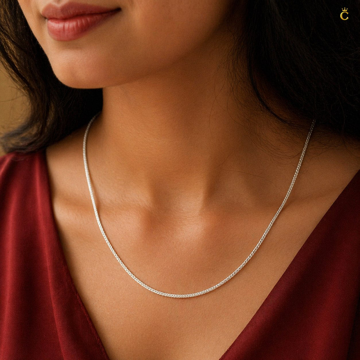 Minimalist Silver Franco Link Chain