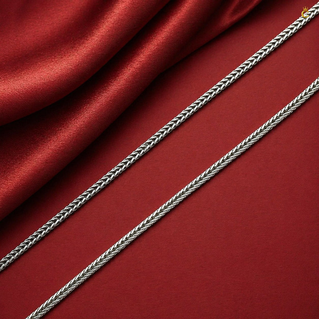 Minimalist Silver Franco Link Chain