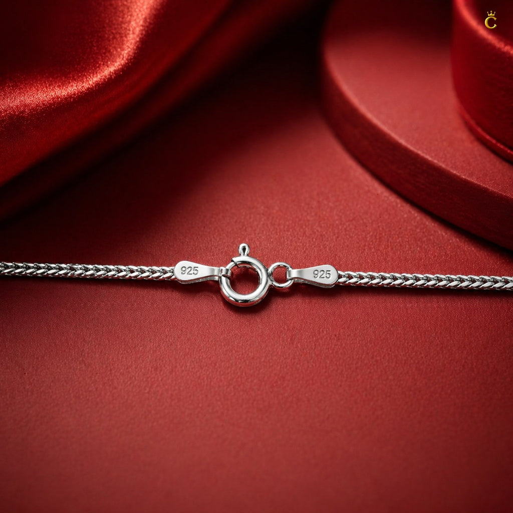 Minimalist Silver Franco Link Chain