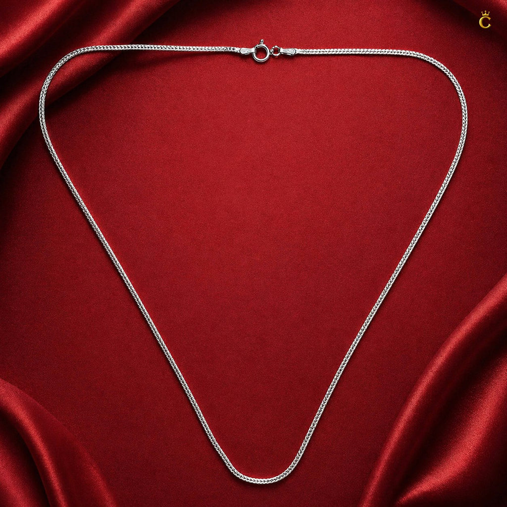 Minimalist Silver Franco Link Chain