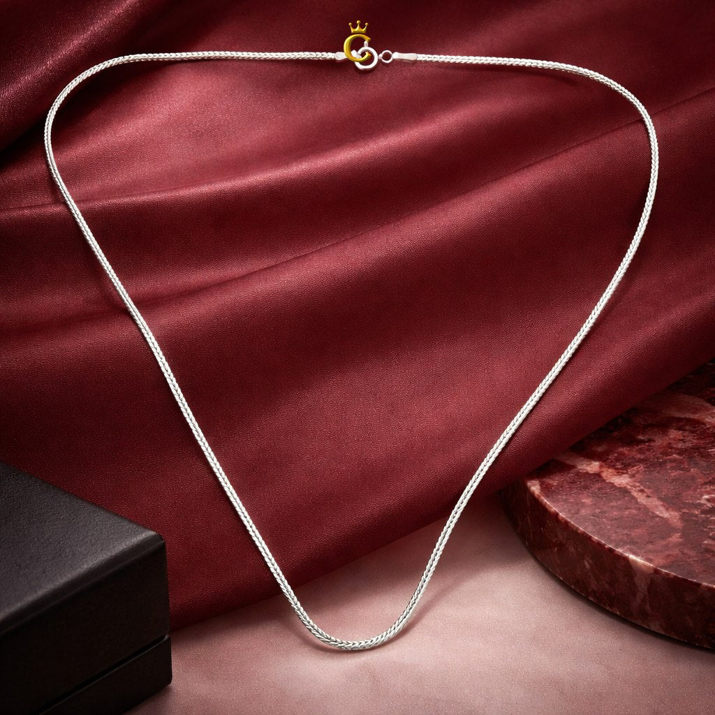Minimalist Silver Franco Link Chain