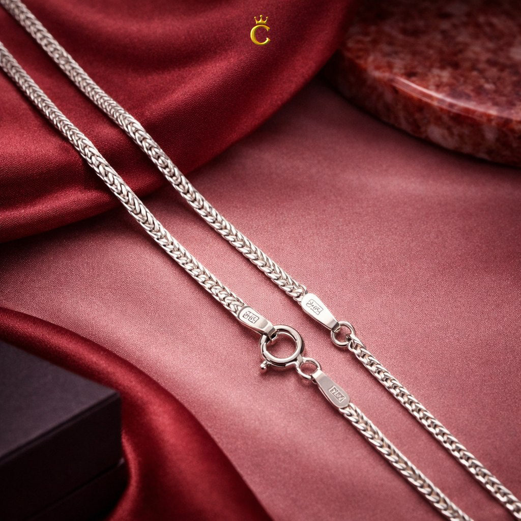 Minimalist Silver Franco Link Chain