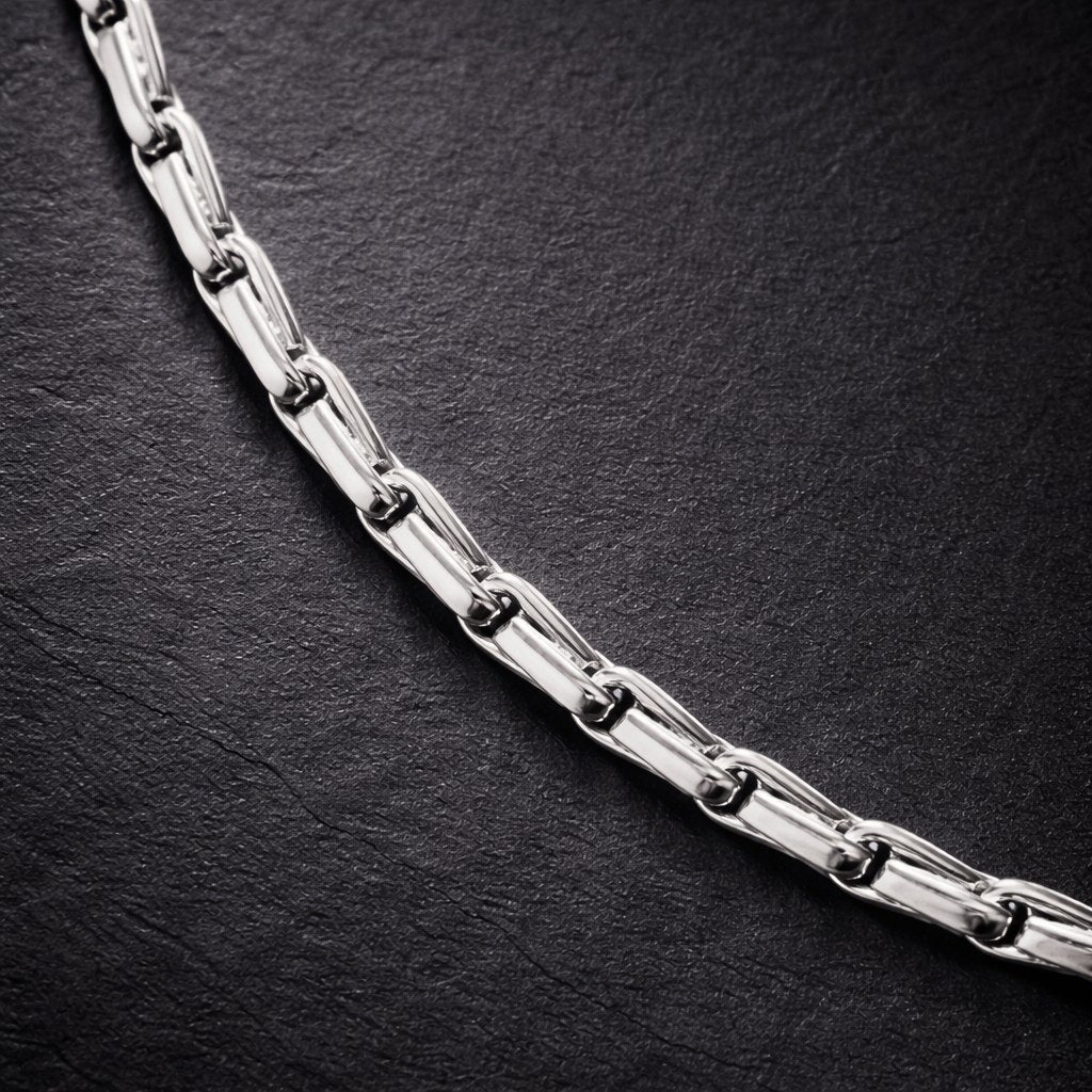 Bold Alpha Link Chain