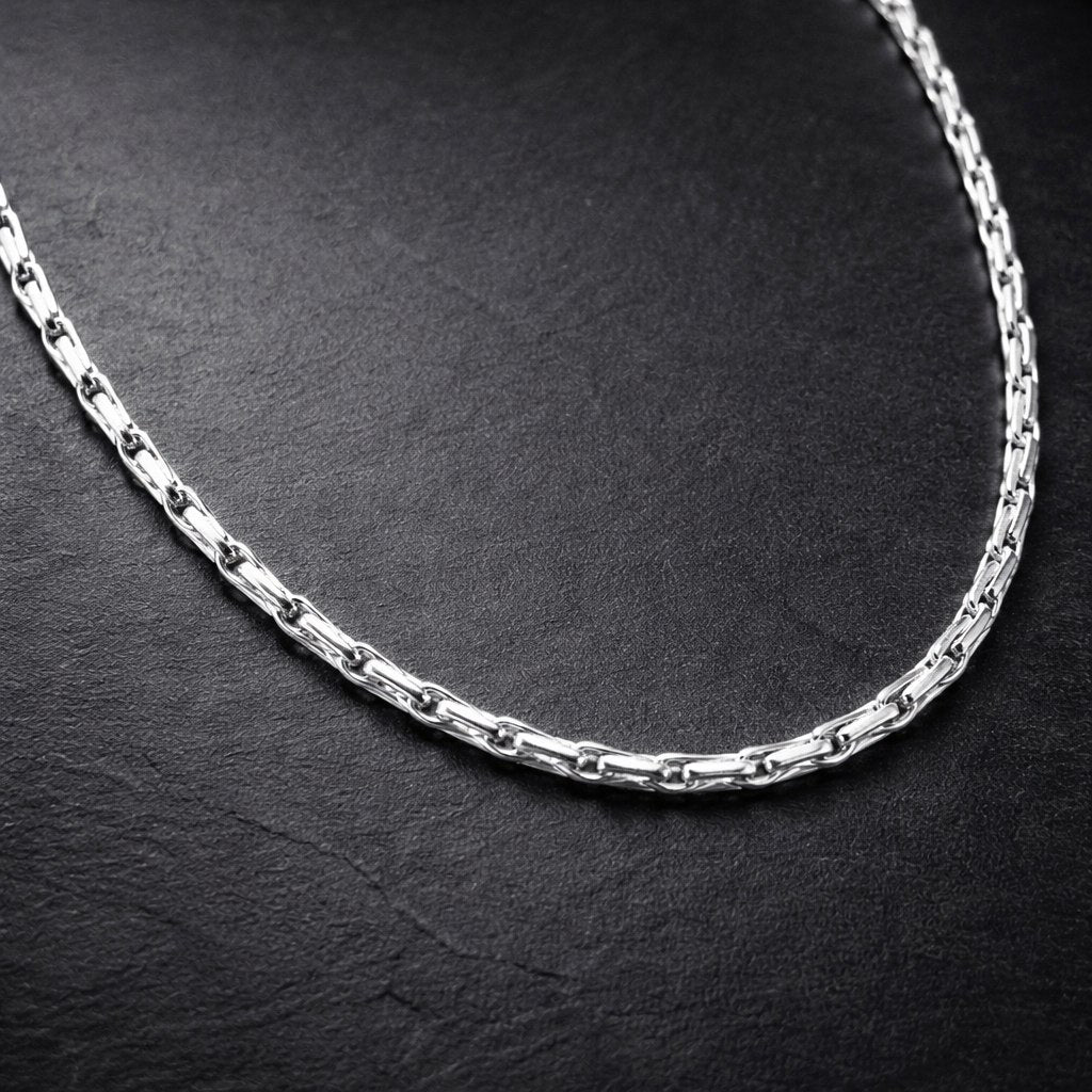Bold Alpha Link Chain