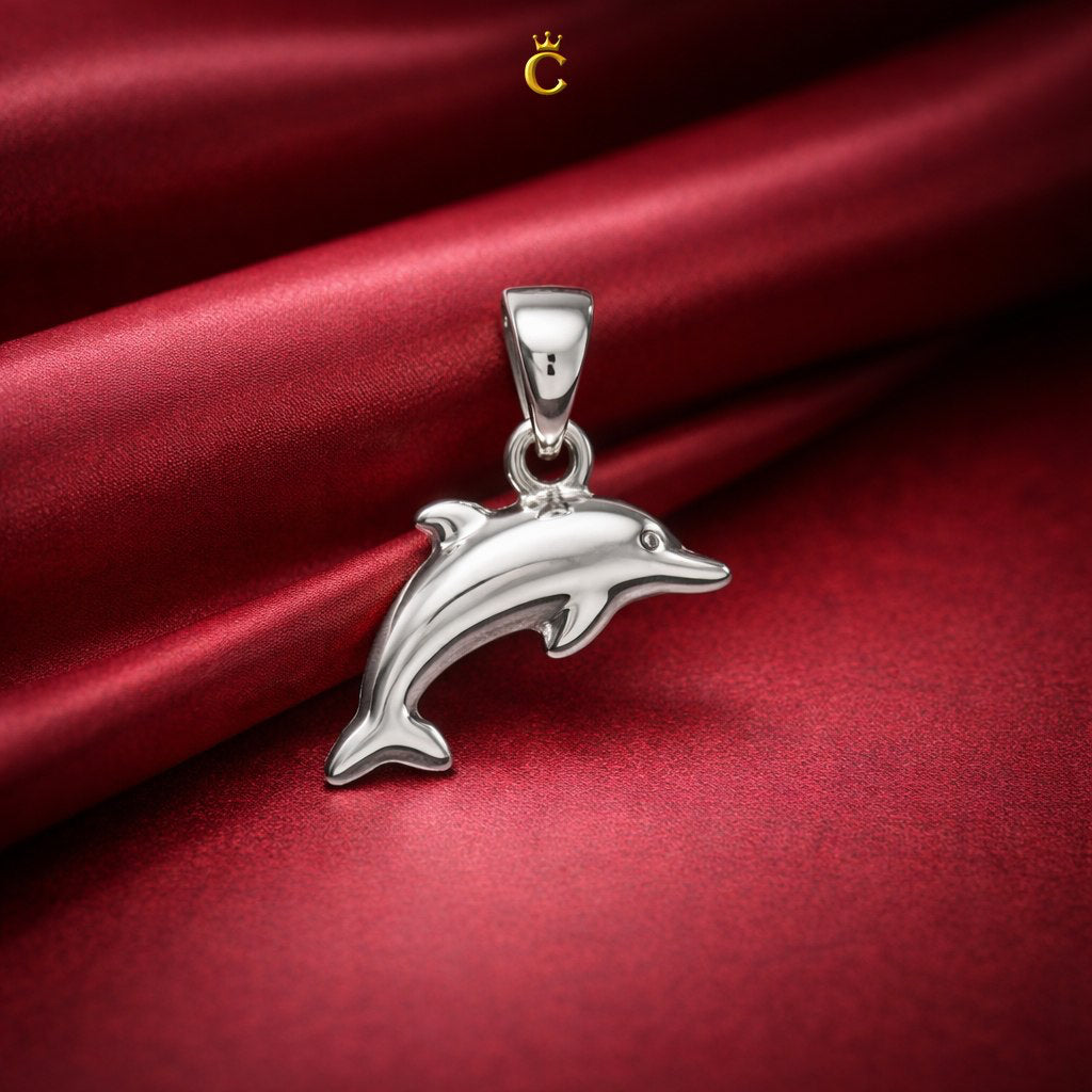 Silver Dolphin Pendant Necklace
