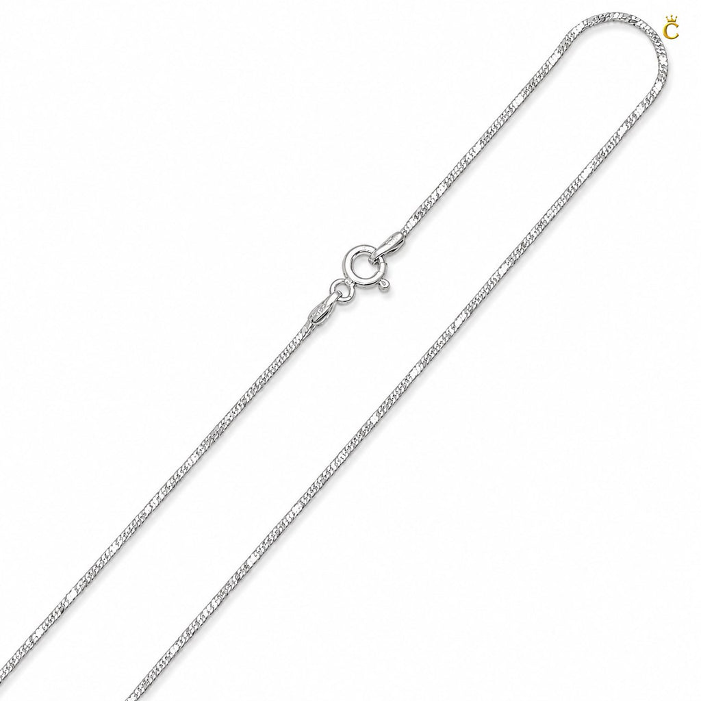 Elegant Silver Shimmer Link Chain