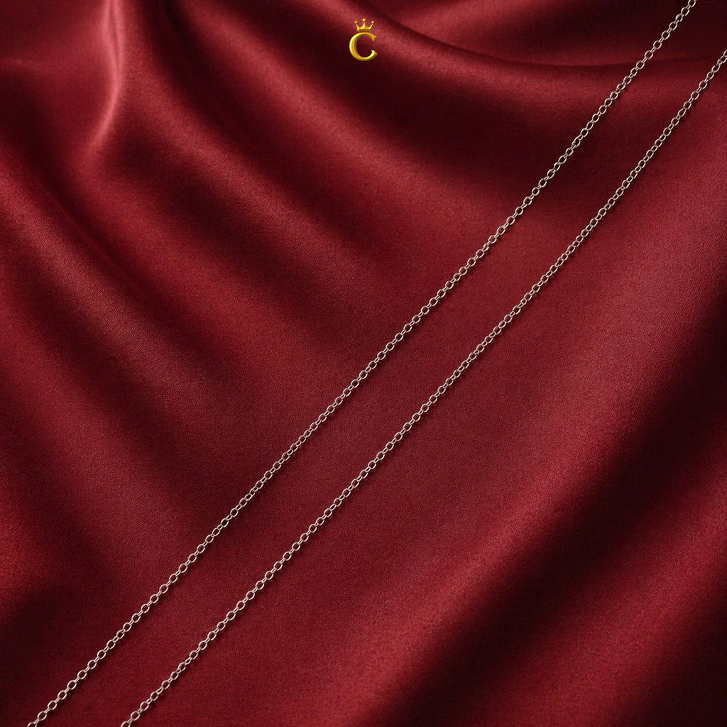 Classic Fine Silver Chain Necklace for Women