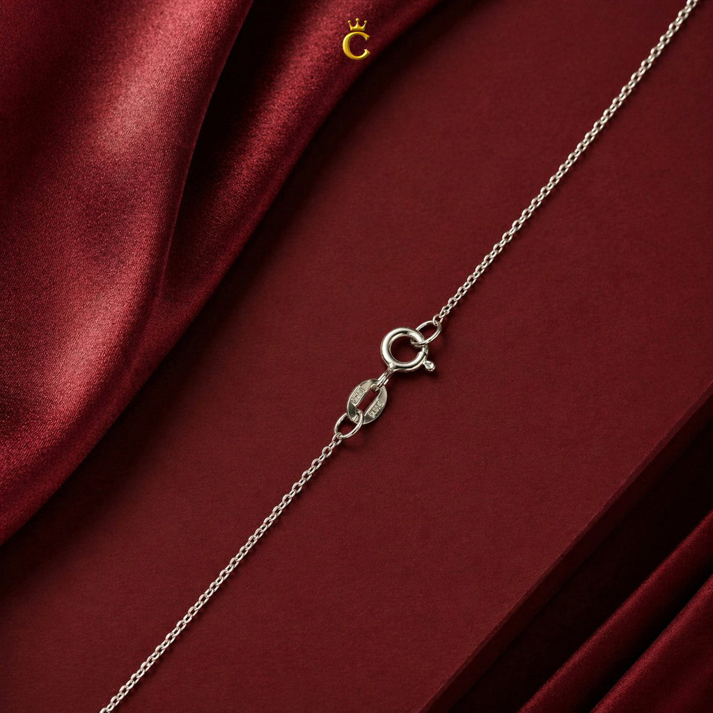 Classic Fine Silver Chain Necklace for Women