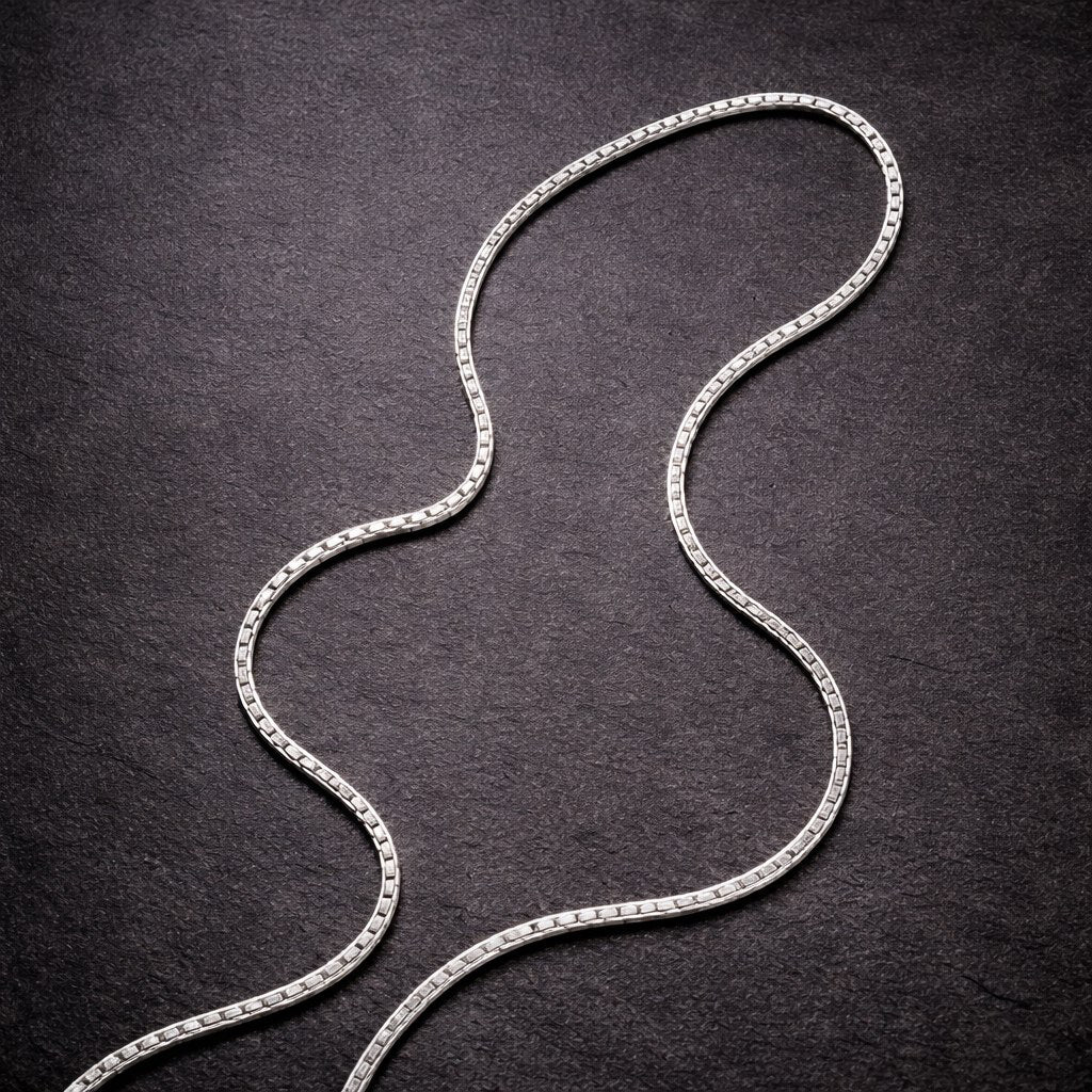 Classic Silver Box Chain Necklace