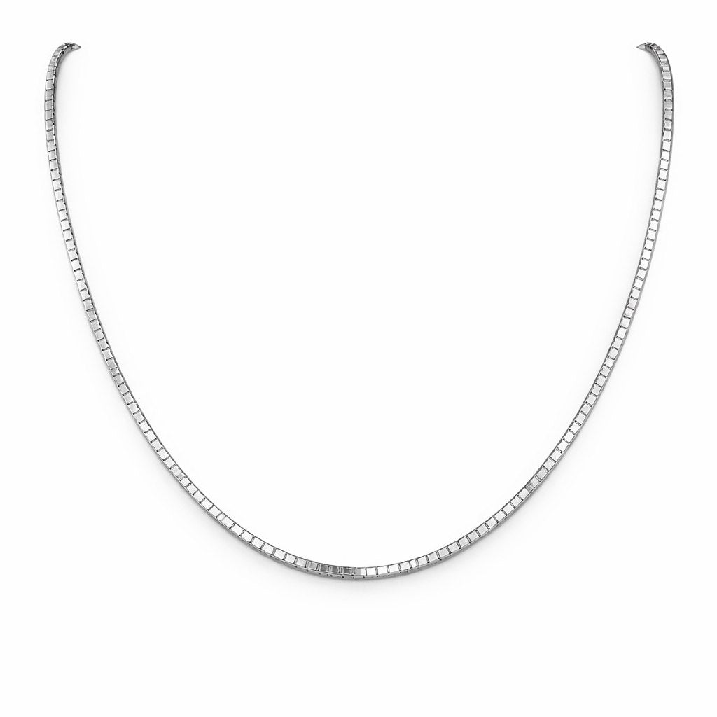 Classic Silver Box Chain Necklace
