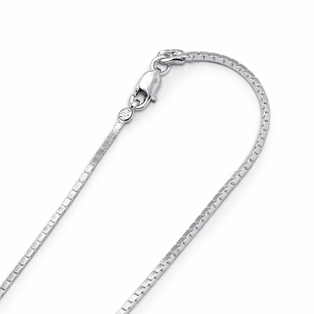 Classic Silver Box Chain Necklace