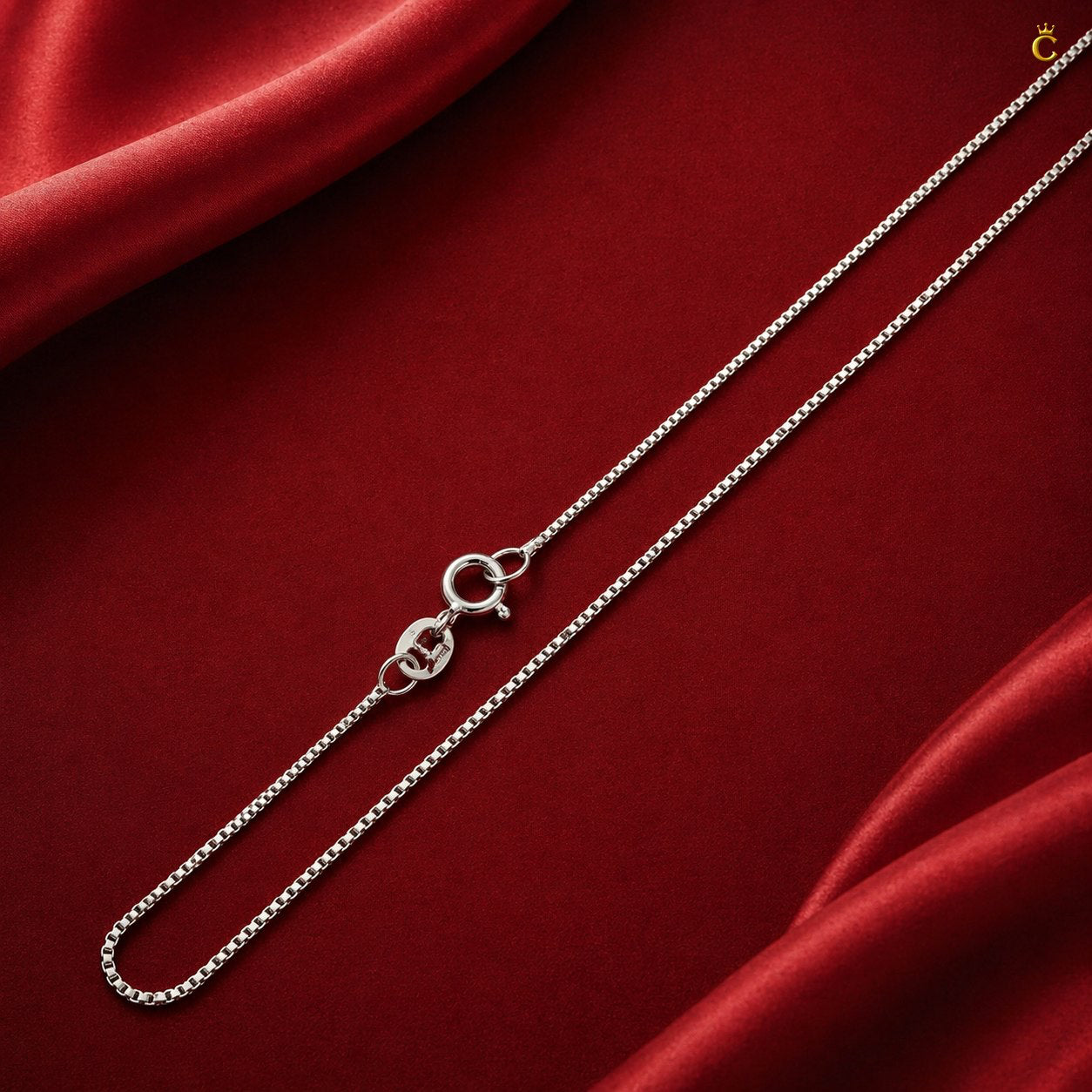 Silver Box Chain Necklace