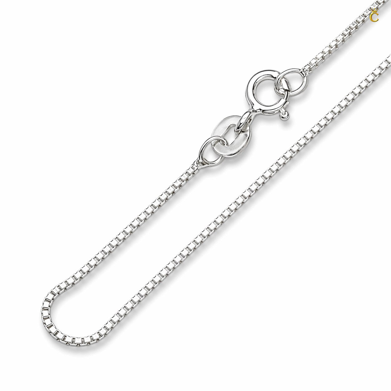Silver Box Chain Necklace