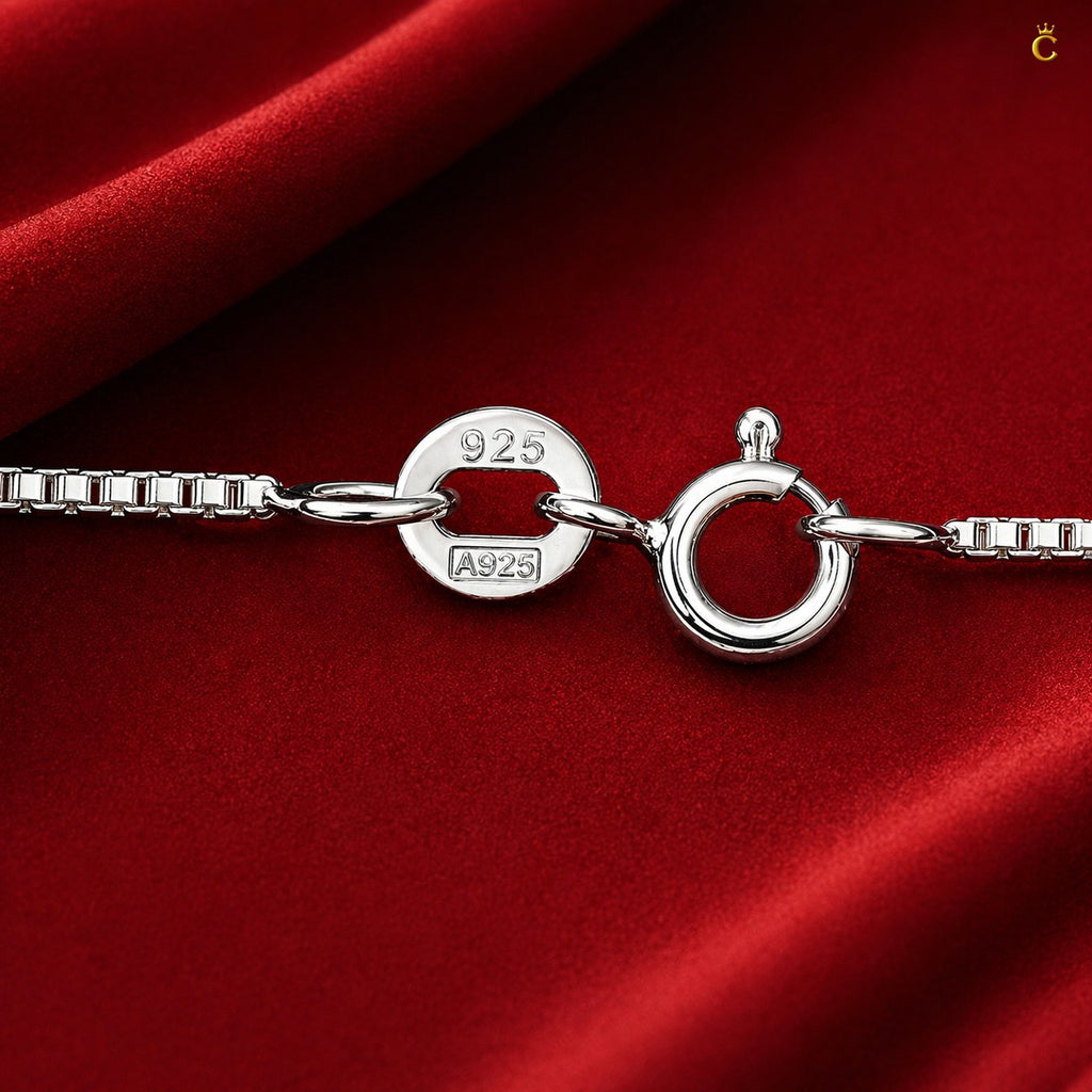 Silver Box Chain Necklace