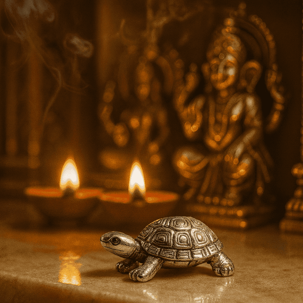 999 Fine Silver Tortoise | Lucky Vastu Home Décor Showpiece for Prosperity - Celestora - India - Classic - home - Home Decor