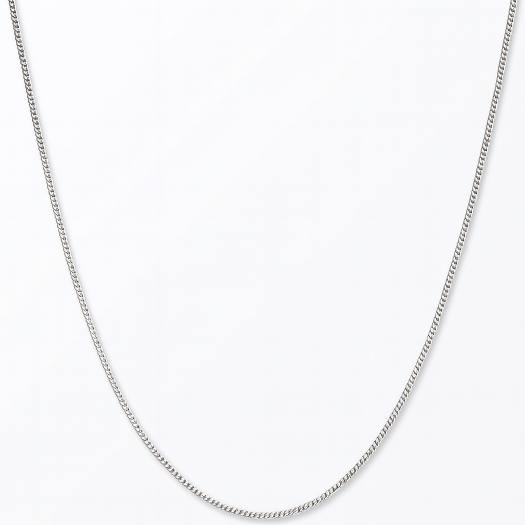 925 Sterling Silver Sleek Minimal Cuban Chain