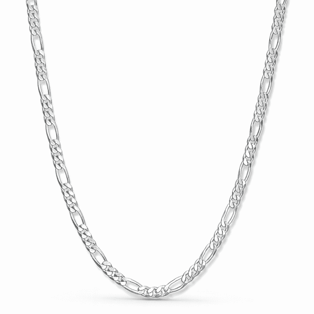 The 925 Sterling Silver Classic Figaro Chain - Celestora - India - - - Chains for Men, Boys, Gift for Men, Brother, Boyfriend, Husband