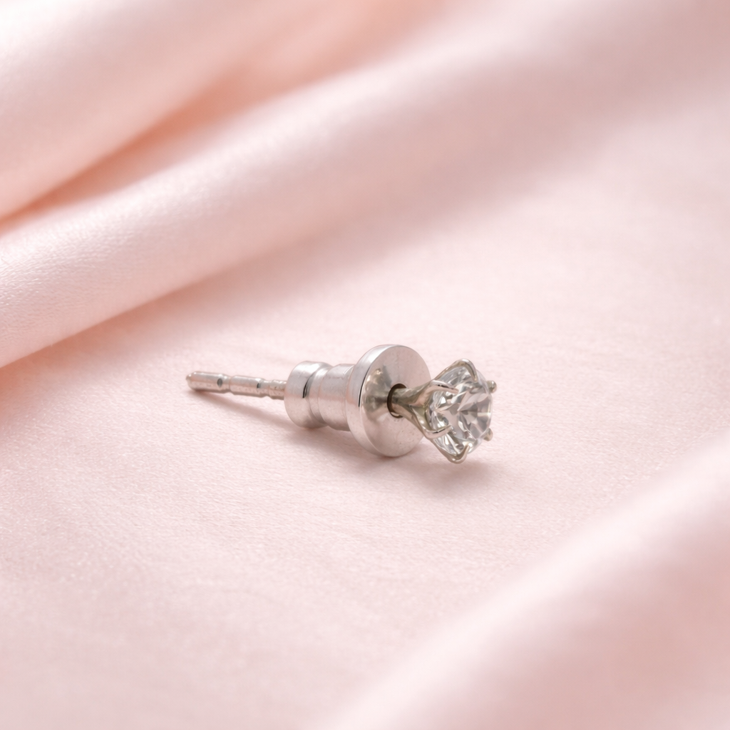 925 Sterling Silver Everyday Zircon Silver Studs