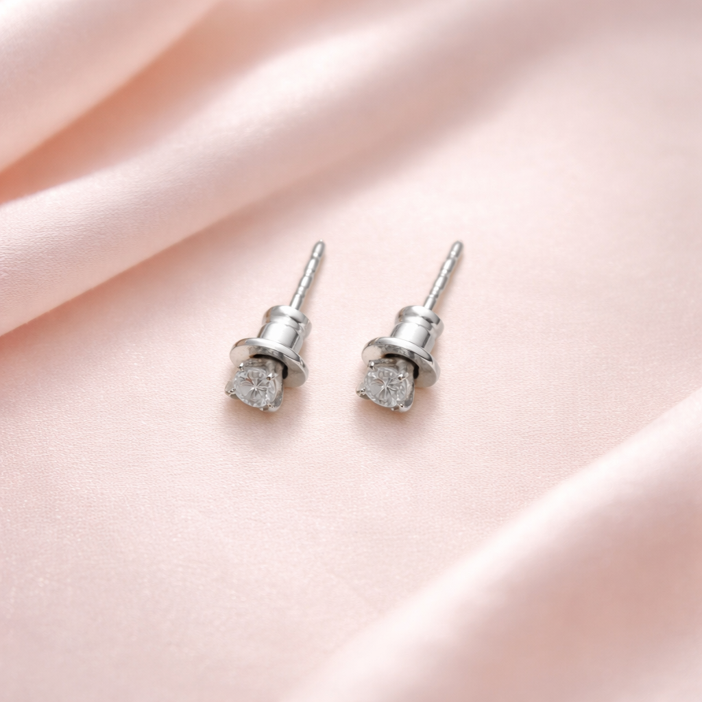925 Sterling Silver Everyday Zircon Silver Studs