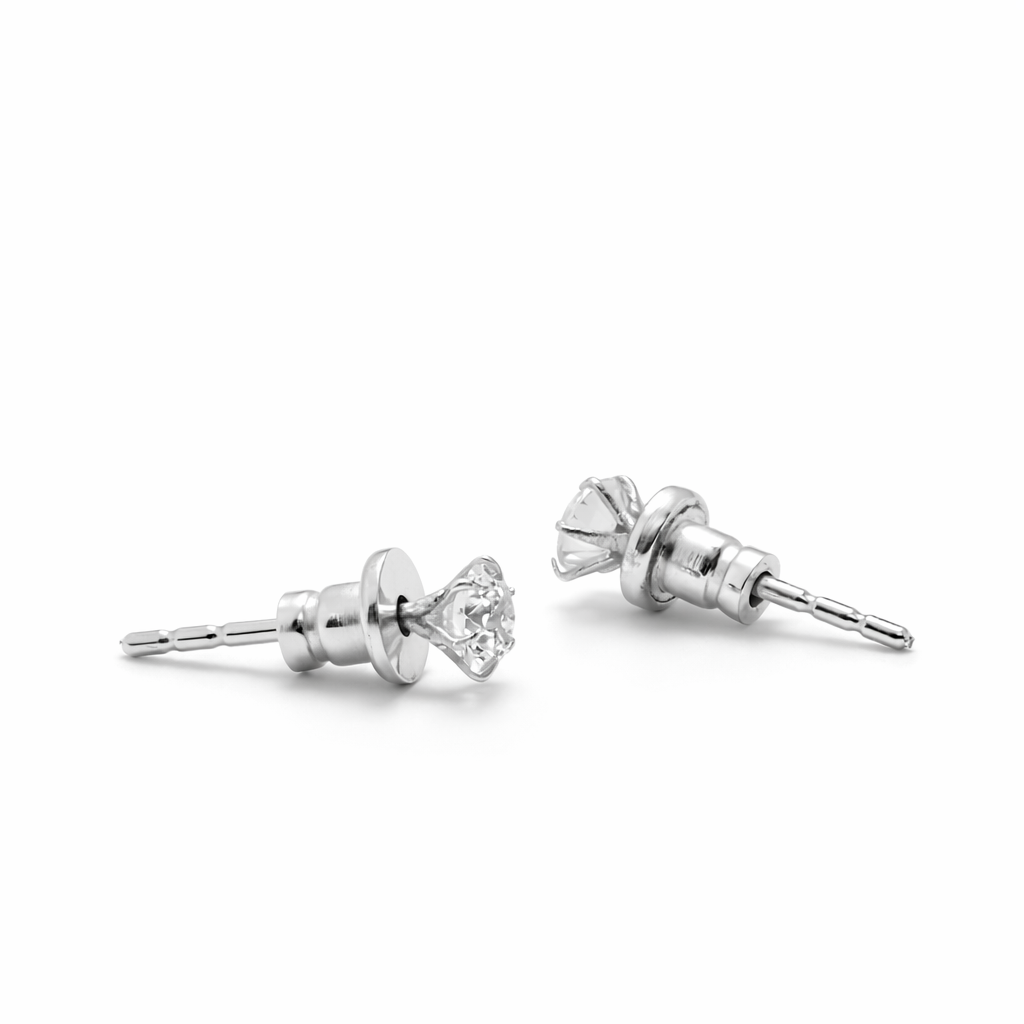925 Sterling Silver Everyday Zircon Silver Studs