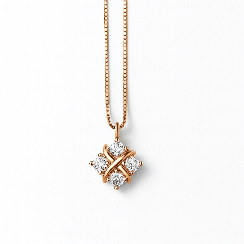 925 Sterling Silver Oval Spark Pendant Necklace