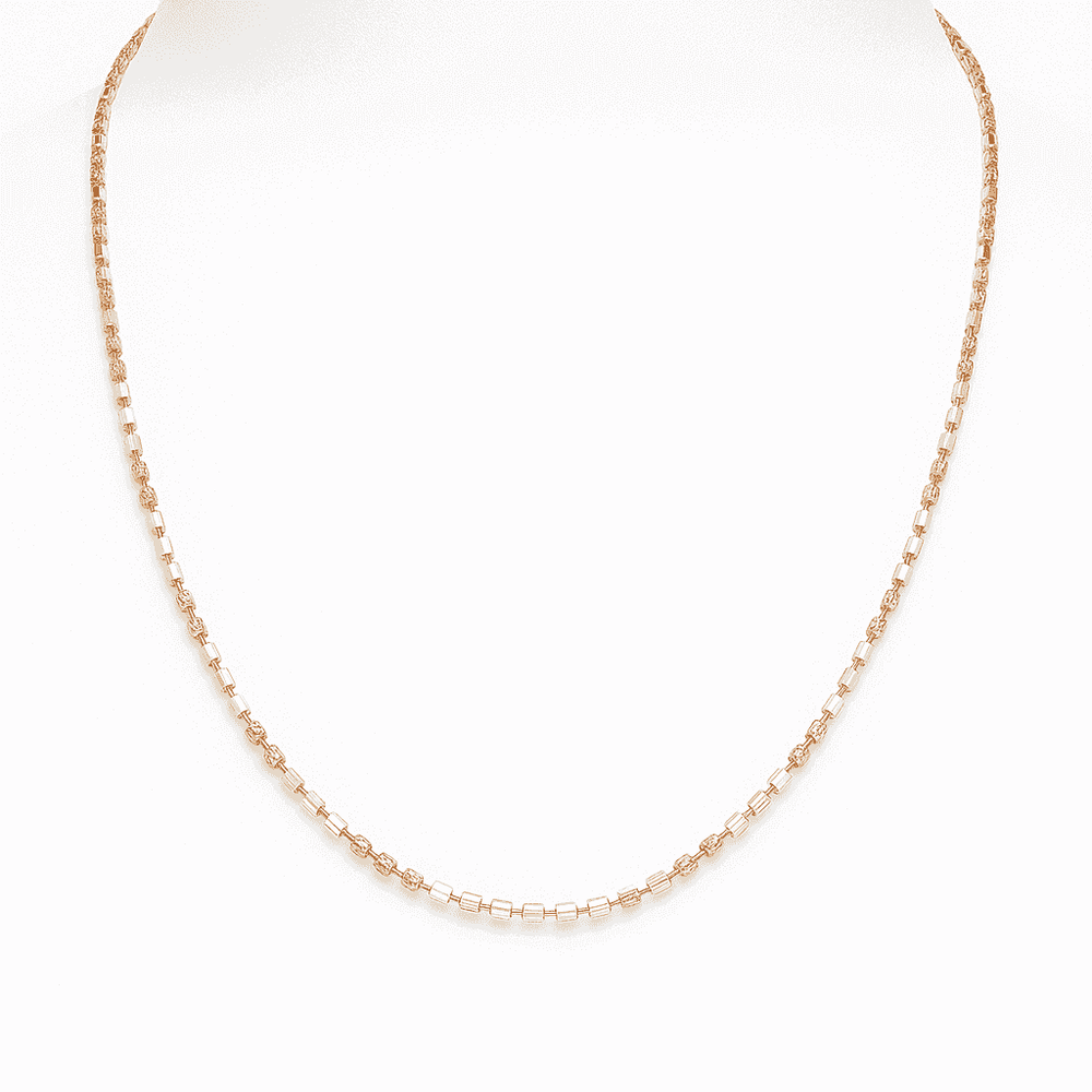 925 Sterling Silver Rose Glow Necklace - Celestora - India - - - 