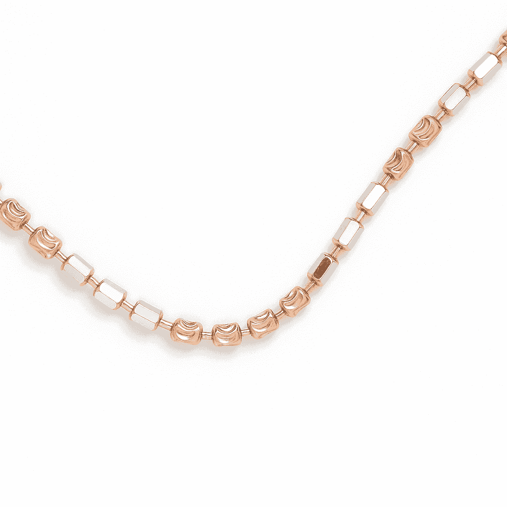 925 Sterling Silver Rose Glow Necklace - Celestora - India - - - 