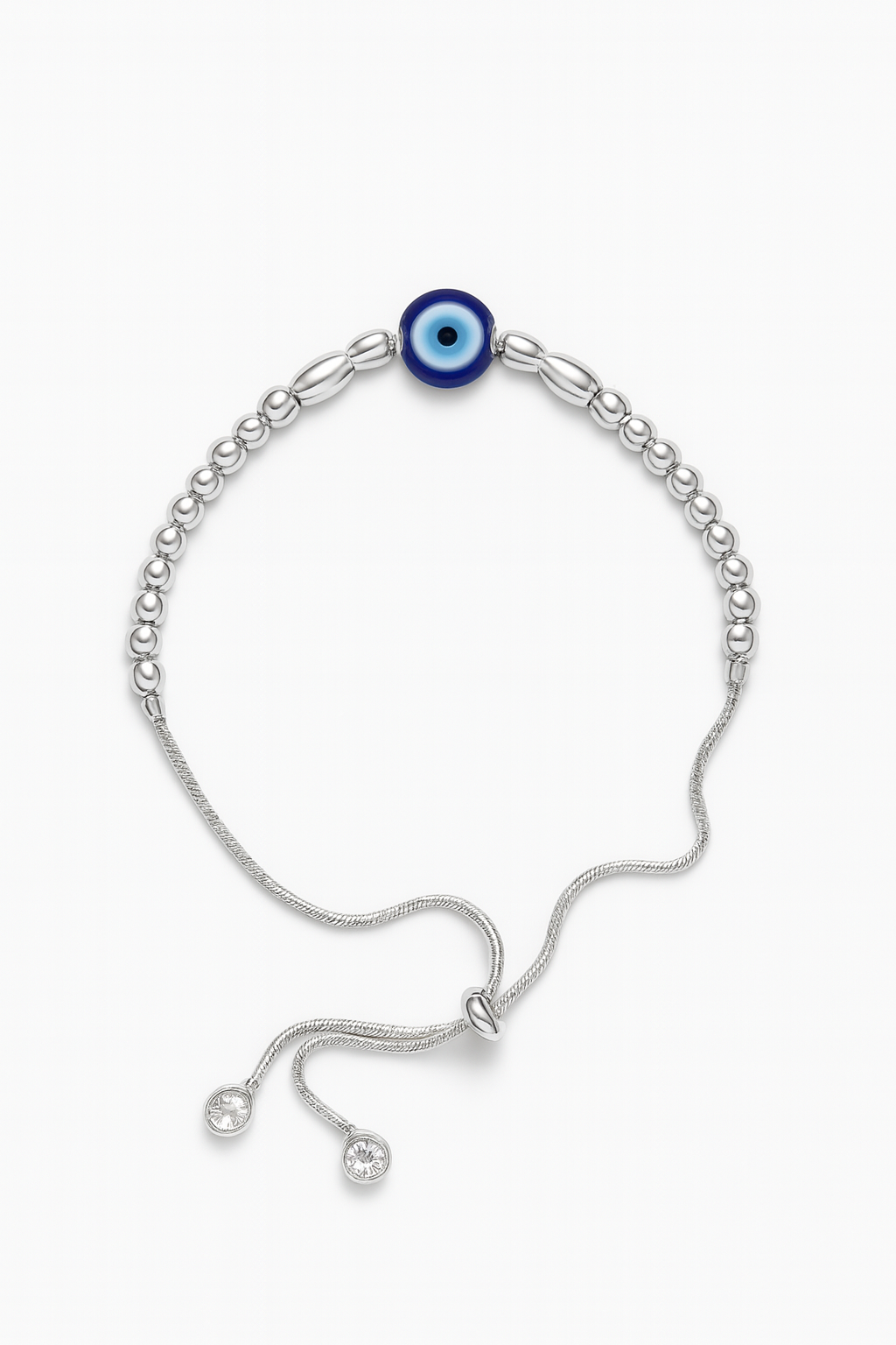 925 Sterling Silver Protection Evil Eye Bracelet (Adjustable)