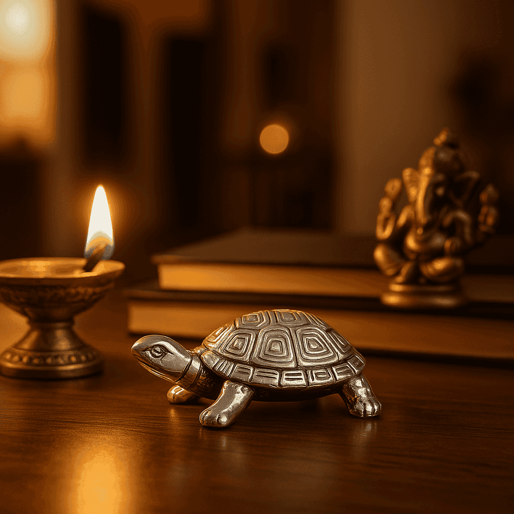999 Fine Silver Tortoise | Lucky Vastu Home Décor Showpiece for Prosperity - Celestora - India - Classic - home - Home Decor