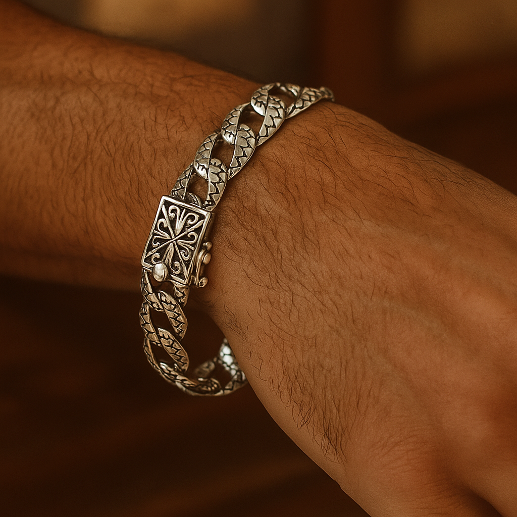 The  925 Sterling Silver Cuban Bracelet