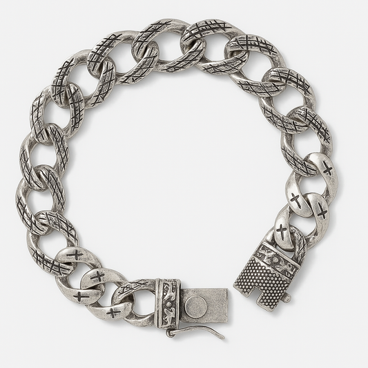 The  925 Sterling Silver Cuban Bracelet