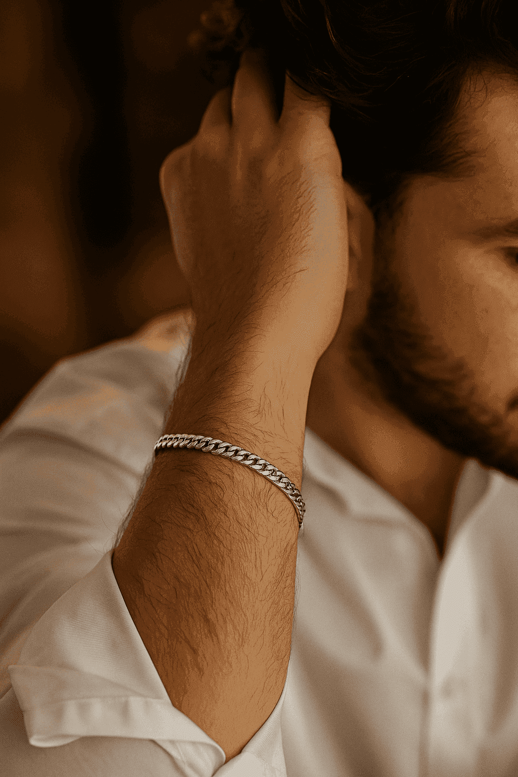 The 925 Sterling Silver Classic Cuban Curb Bracelet - Celestora - India - 4.5 mm - men - Bracelet