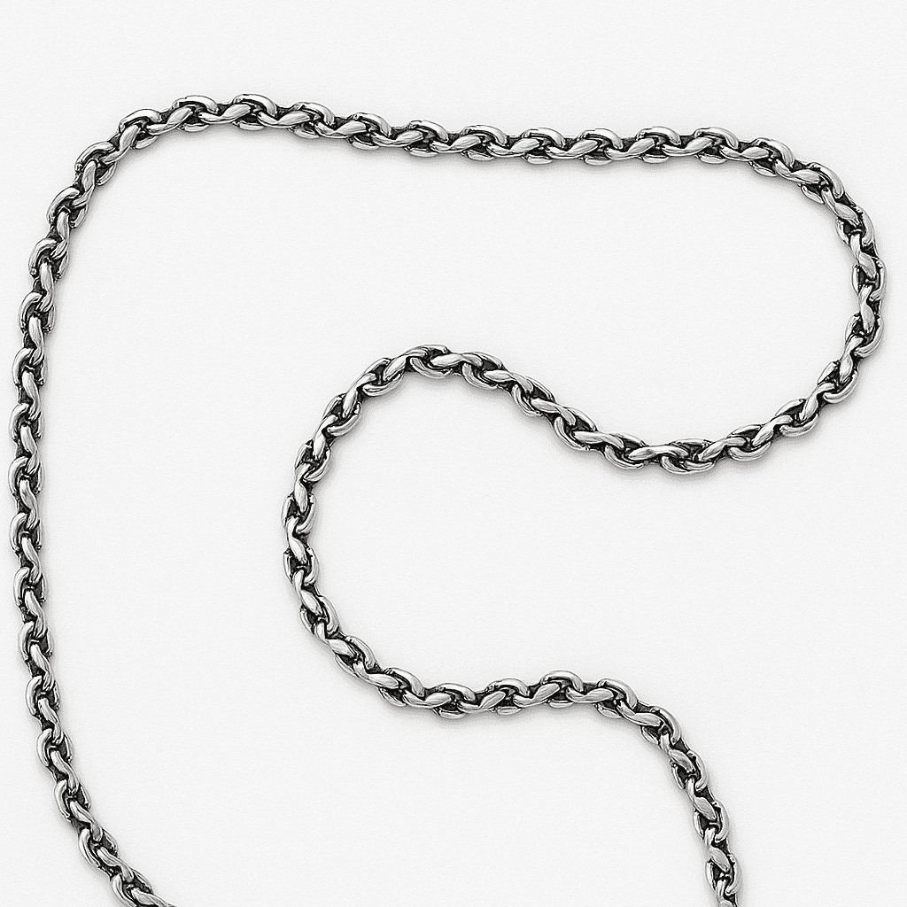 The 925 Sterling Silver Strike Chain - Celestora - India - Diamond-Cut Rope Chain - - Chains for Men, Boys, Gift for Men, Brother, Boyfriend, Husband