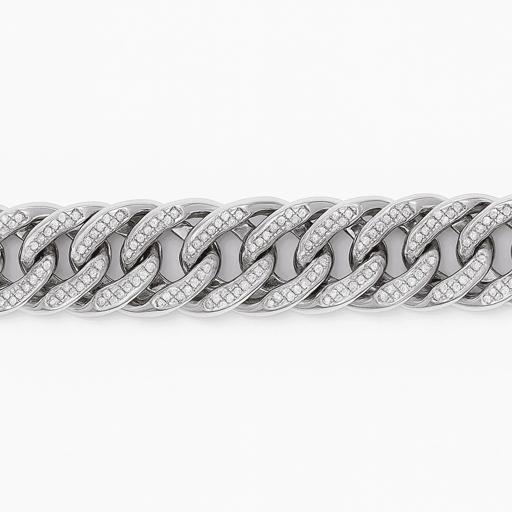 The 925 Silver Textured Cuban Bracelet - Celestora - India - - - Bracelet for Men, Boys, Gift for Men, Brother, Boyfriend, Husband