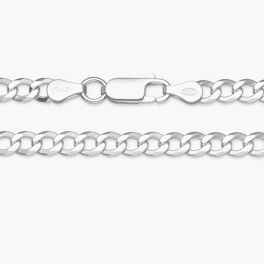 The 925 Sterling Silver Classic Cuban Chain - Celestora - India - 20 inches - - Chains for Men, Boys, Gift for Men, Brother, Boyfriend, Husband