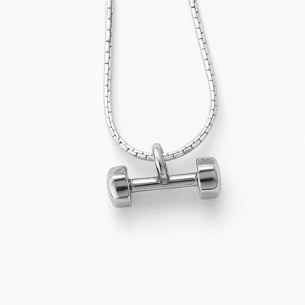 Combo: Flex Gym Pendant and Textured Snake Chain (22 inches) - Celestora - India - - - bundle for Men, Boys, Gift for Men, Brother, Boyfriend, Husband