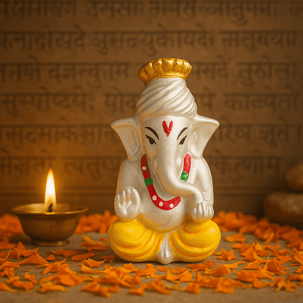 999 Fine Silver Ganesh Ji - Celestora - India - Only Ganesh Ji Murti - - Home Decor for Men, Boys, Gift for Men, Brother, Boyfriend, Husband