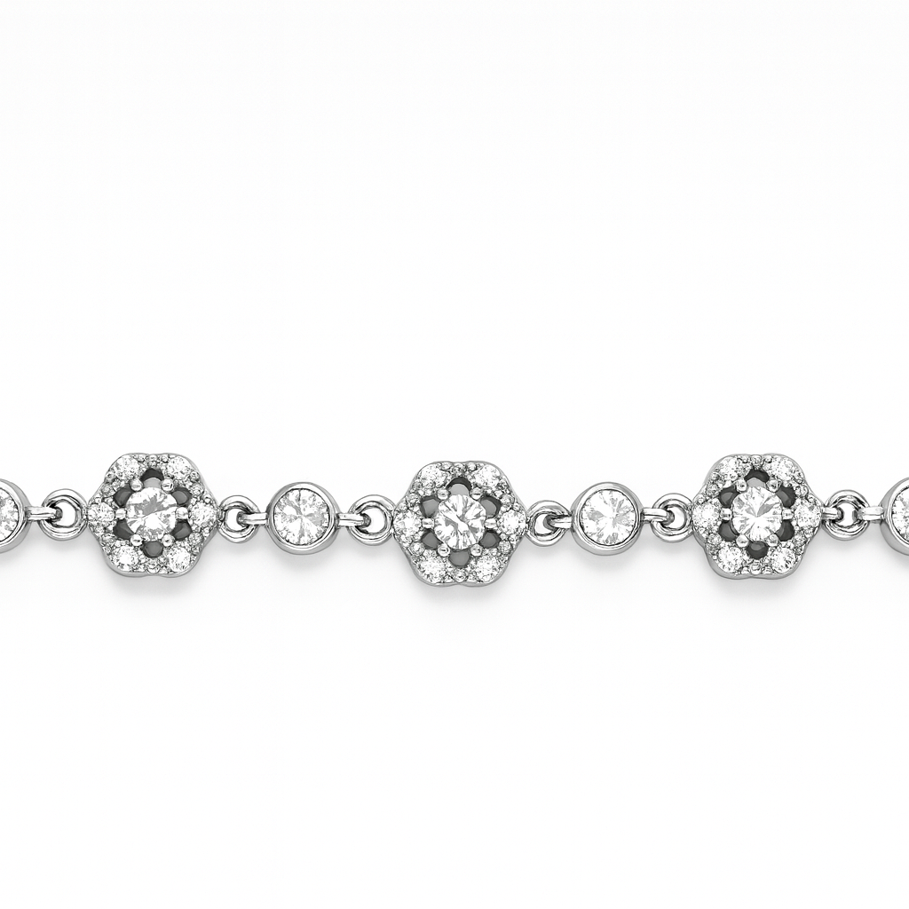 925 Sterling Silver Cute Fairy-Drop Bracelet