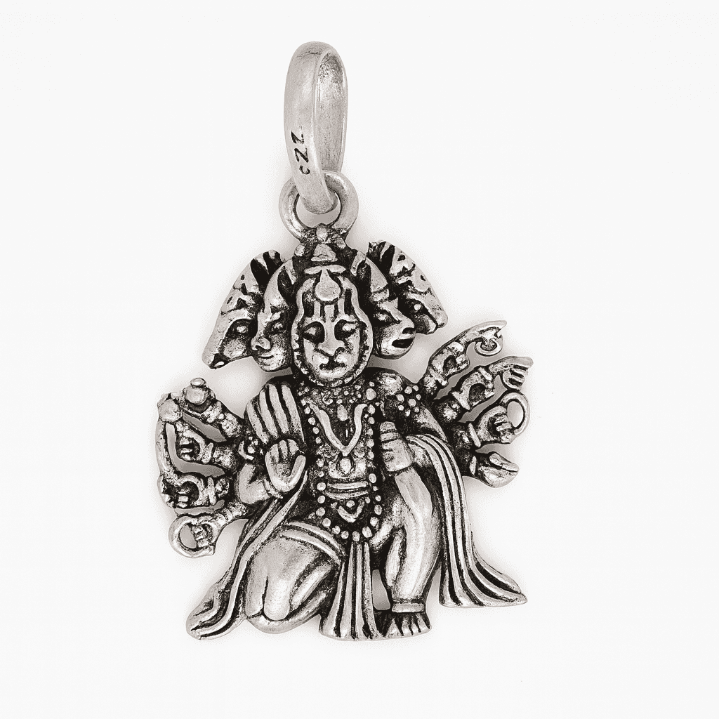 The 925 Sterling Silver Hanuman Pendant | Unisex | Without Chain - Celestora - India - Hanuman Ji Avatar - - God Pendant for Men, Boys, Gift for Men, Brother, Boyfriend, Husband
