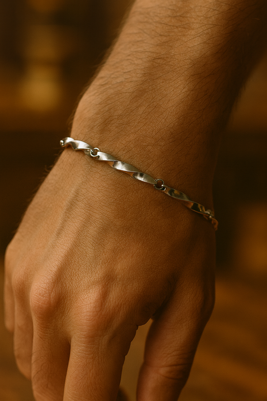 925 Sterling Silver ZigZag Bracelet