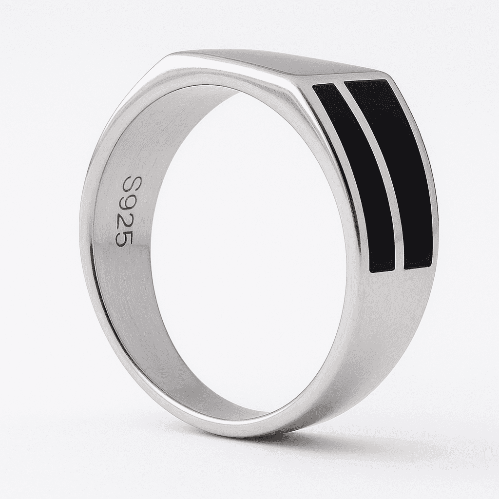 The 925 Sterling Silver Balance Ring - Celestora - India - Calmness / 10 - - Ring for Men, Boys, Gift for Men, Brother, Boyfriend, Husband