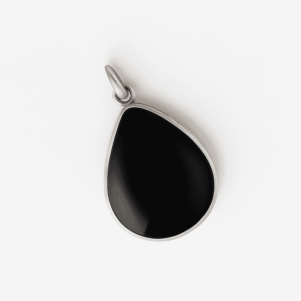 The 925 Sterling Silver Black Onyx Pendant for Power and Protection (Without Chain) - Celestora - India - Blade - - Pendants for Men, Boys, Gift for Men, Brother, Boyfriend, Husband